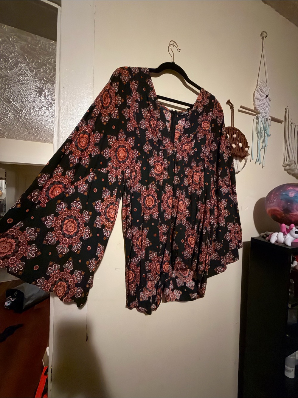 Floral Bell-Sleeve Romper -